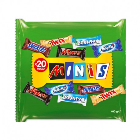 085 - MINIS-Snickers,Mars,Twix, Bounty,Milky way 400g