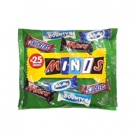 285 - MINIS-Snickers,Mars,Twix, Bounty,Milky way 400g
